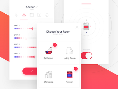 SmartHome App app chart energy gauge graph home house indicator ios mobile remote statistics