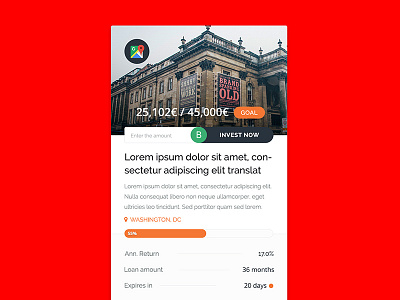 Investment Card crowd funding finance fundraising fundrise invest investment kickstarter