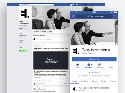 Facebook Page GUI PSD/Sketch desktop facebook gui mobile psd resource