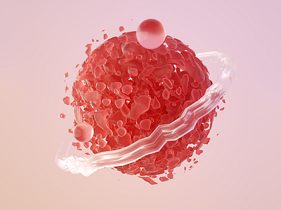 N-07 .Gravity 3d 4d c4d cinema experiment octane render