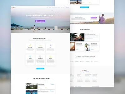 Detox.com Homepage branding clean detox homepage landing page logo mark responsive ui ux web website