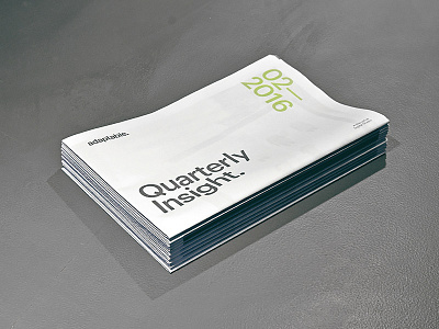 Quarterly Insight Newspaper adaptable clean duotone grid mailer minimal newspaper print simple typography whitespace