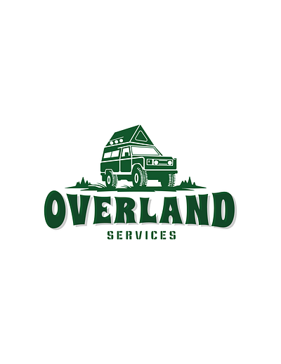 Overland Services branding graphic design logo