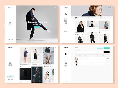 Minimal Web Interface black blue clean dashboard desktop fashion grey interface minimal web white
