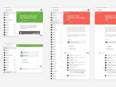 Assignment Viewer UI activity feed assignment education kiddom list post responsive student teacher ui