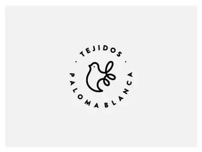 Tejidos Paloma Blanca animal debut dove fabric minimal round shot simple symbol textile thread wired