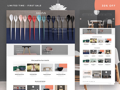 Introfolk Minimal blog creative design hero magazine minimal slider themeforest web wordpress