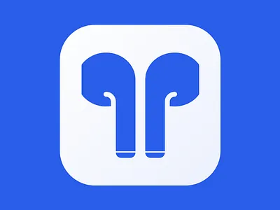 Airpods (icon) apple clean design flat icon ios simple