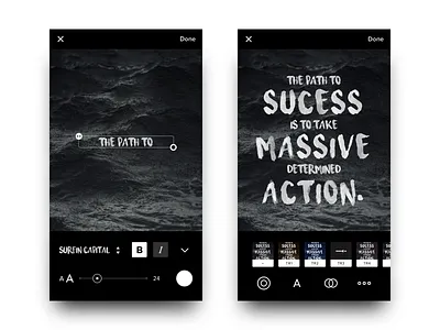 Photo Interface Proposal android app black dark flat interface ios iphone photo ui ux white