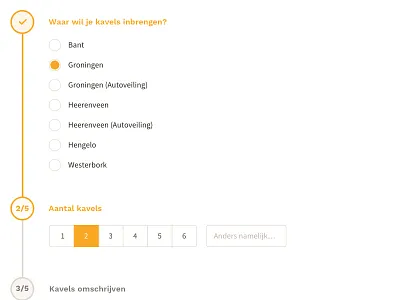 Bring in goods to Auction auction funnel timeline