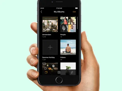 iOS Photo App [WIP] app blur ios minimal photo ui