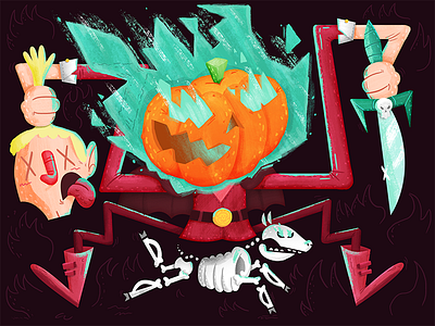 Seattle Monster Mash 5/31 halloween headless horseman illustration monster seattle monster mash seattlemonstermash