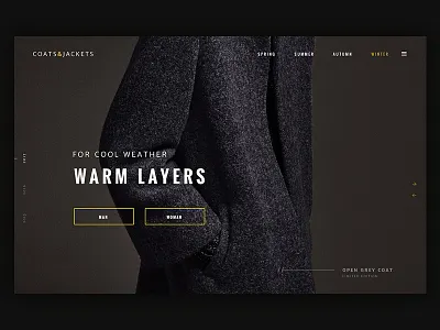 Landing Page 003 dailyui fashion landing page ui web design