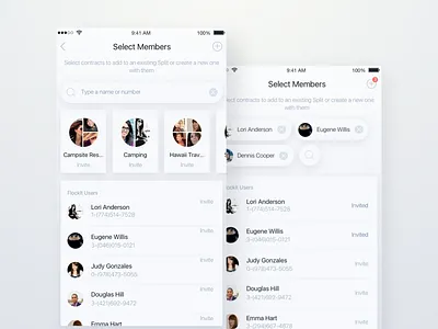 Messenger Adress Book accounting address budget finance fintech flockit messenger money payment rondesign