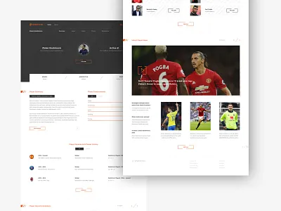 Sportsync dashboard information orange sports