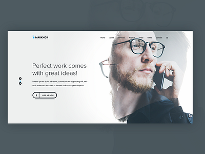 Markhor - Freelance Portfolio envato freelancer portfolio psd template template themeforest web design