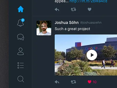 Twitter for Mac dark feed macos timeline tweet twitter twitter app