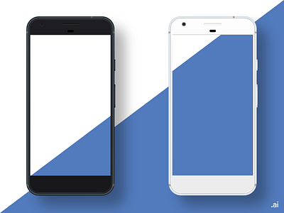 Google Pixel Mockup (Freebie) freebie google google phone google pixel illustrator phone smartphone
