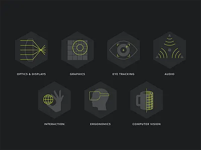 7 VR Platform Technologies icons oculus connect presentation tech vr