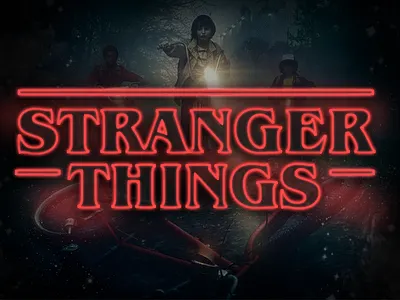 Some Strange design digital design netflix stranger things typography ui