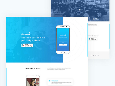 Themeunix : App Landing Page app landing page creative dribbble best shot ios landing page mobile modern design template typogrhaphy ui ux