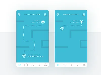 Hintly App • UI Design & UX android app beacons commerce fashion hintly ios iphone mobile product ui ux