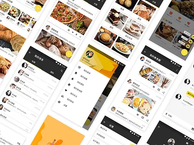 Material design UIkit app design food material ui uikit
