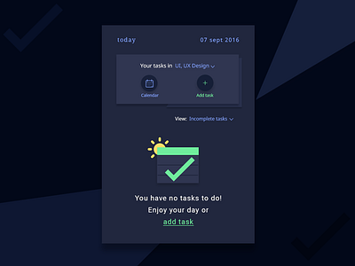 Empty State For ToDo List cards empty state indigo material design no data task manager todo list