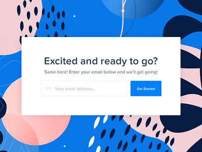 Illustrative Call to Actions black blue bold cta form modal pattern pink presumi resume simple style