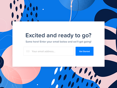 Illustrative Call to Actions black blue bold cta form modal pattern pink presumi resume simple style