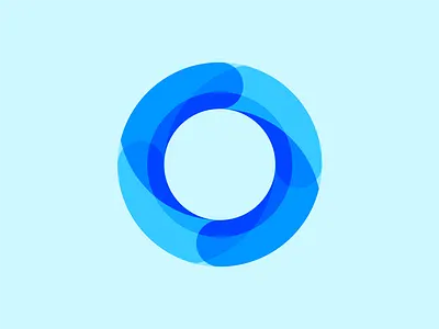 Vortex&Circle blue circle graphic light lite logo see visual vortex