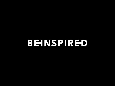 BEINSPIRED Logotype beinspired logo logotype monochrome typography