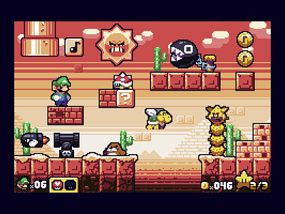 SML Adv. 1-4 design development game gaming illustration pixel pixel art