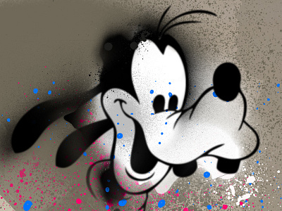 VINTAGE FRAME X DINGO handmade illustration paint spray paint