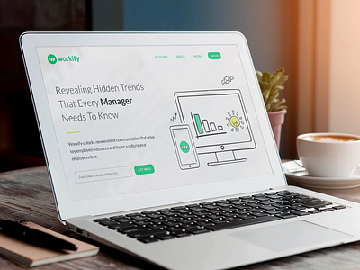 Workify Landing Page clean doodle landing page responsive responsive design website workify