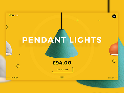 Houzzz - E-Commerce shop design e commerce landing product shop store ui ux web website