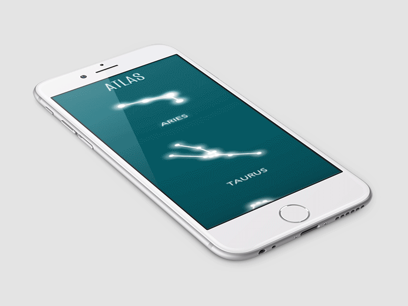 Atlas - Horoscope App animation photoshop principle horoscope sketch