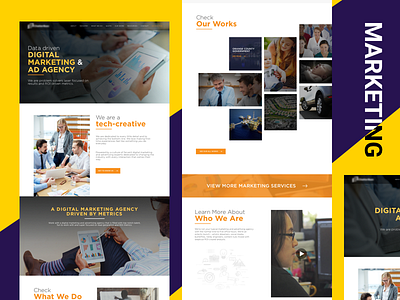 Digital Marketing Website ad agency company digital landing page marketing service base website