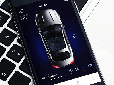 My car - LH ward 7hp app auto canter car control design ios lhward ui ux