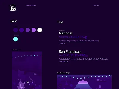 Chop Overview app brand chop design illustration ios mobile ordering purple