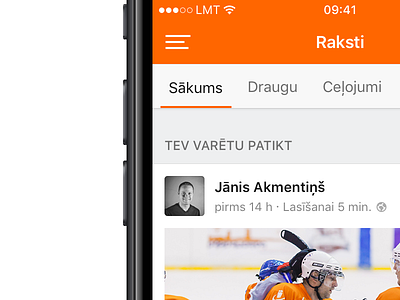 Draugiem Raksti blogs draugiem feed ios ui