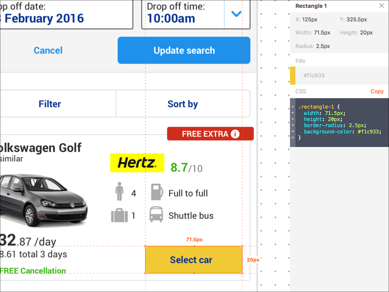 Example of Zeplin.io
