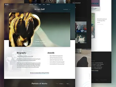 Film Studio Pitch Concept clean daily ui film portfolio ui ux video web web design website