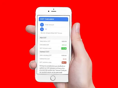 GST Calculator calculator cash finance gst calculator money tax calculator taxes
