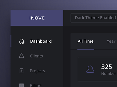 Inove System Dark Theme dark inove night purple shift sleep theme ui