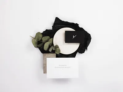 Hohoffs — Gift Card bakery black and white editorial design gift card monochrome postcard print product design steak house