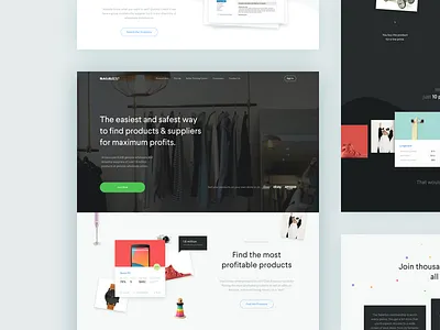 Salehoo Landing Page clean design landing page ui ux web web design website