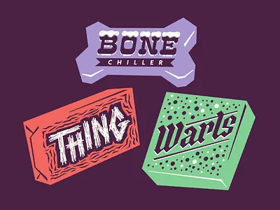 Handful #2 candy halloween lettering thing trickortreat warts