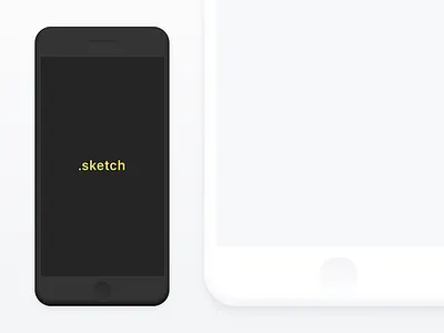 iPhone 7 Minimal Mockup 7 black download free freebie iphone mockup sketch white