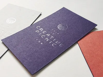 Clear Foil for Creative Picnic badge branding business cards foil icon identity lettering logo logotype mark